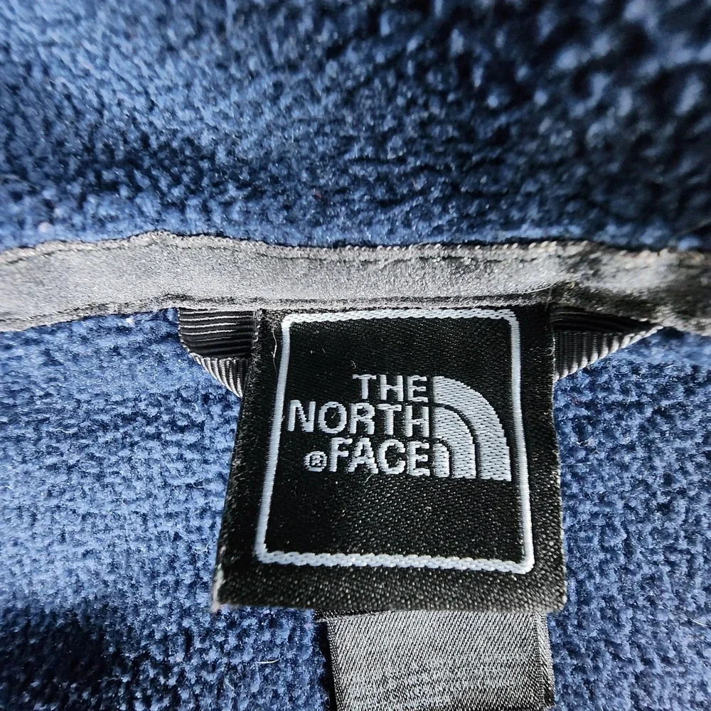 The North Face Jacket Men's M Blue Fleece‎ Full Zip Outdoor Hiking Coat